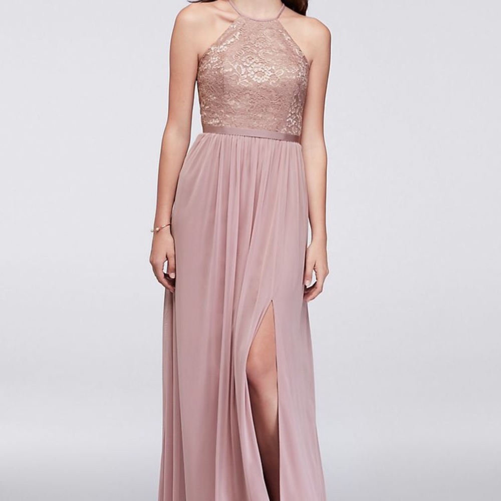 EUC rose gold Bridesmaid dress from David’s Bridal
